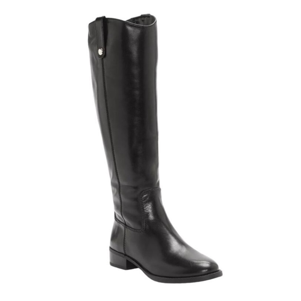 50%offw❤️ New INC Women's Fawne leather Riding Boots Black Size 6 was $180